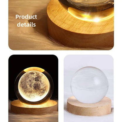 3D Crystal Ball Moon Lamp