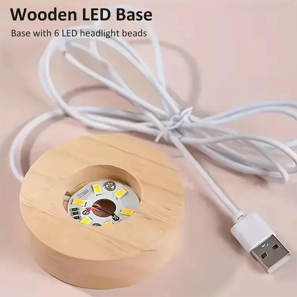 3D Crystal Ball Moon Lamp