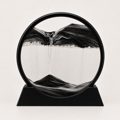3D Moving Sand Art Frame with Metal Stand