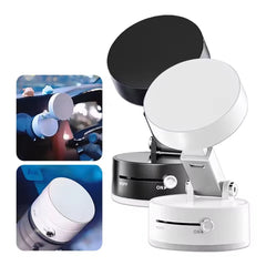 360° Rotatable Mobile Stand - Magnetic & Suction Cup Phone Holder Stand for Car, Desktop, Travel & Vlogging - Ideal Mobile Stand Holder for Video, Car Phone Holder & Dashboard Accessories