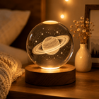 3D Crystal Ball Moon Lamp