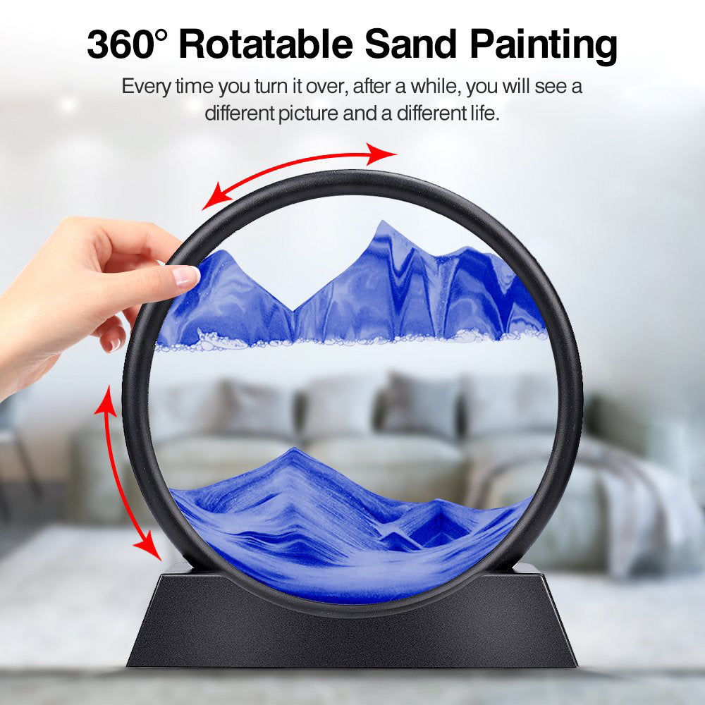 3D Moving Sand Mountain Lamp
