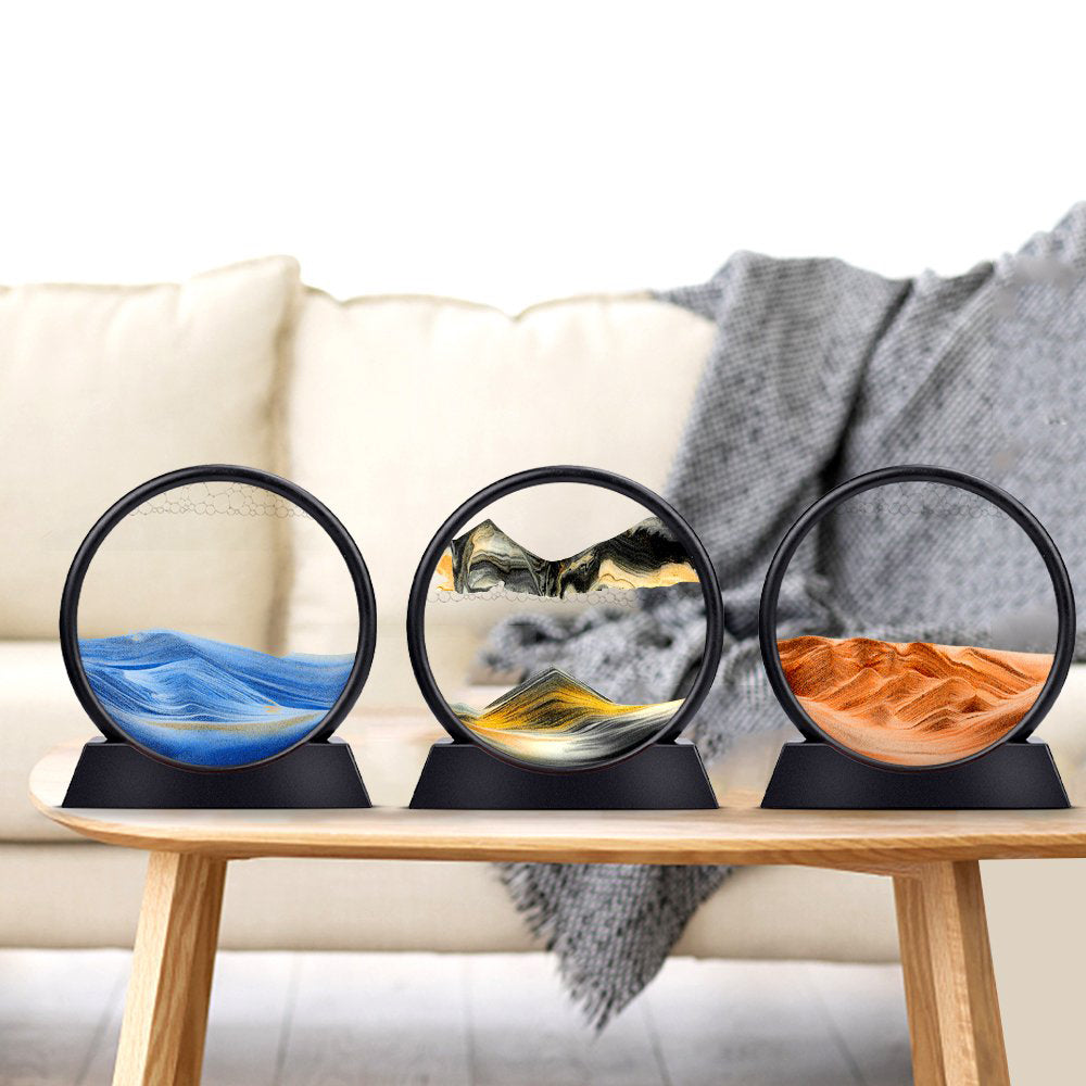 3D Moving Sand Mountain Lamp