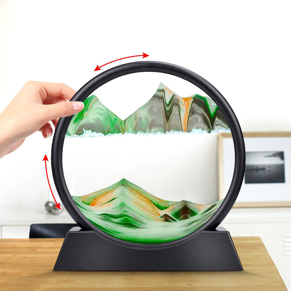 3D Moving Sand Mountain Lamp