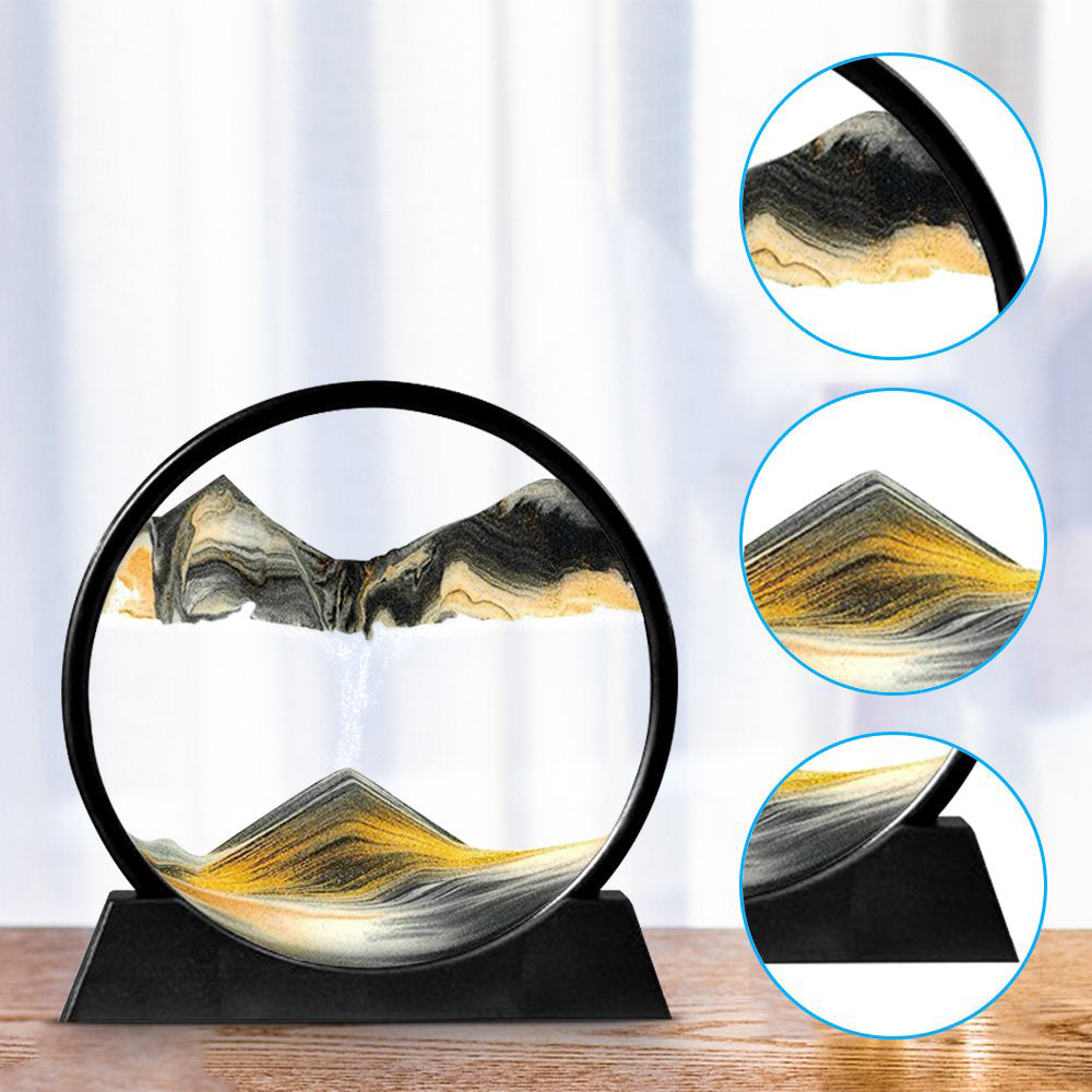 3D Moving Sand Mountain Lamp