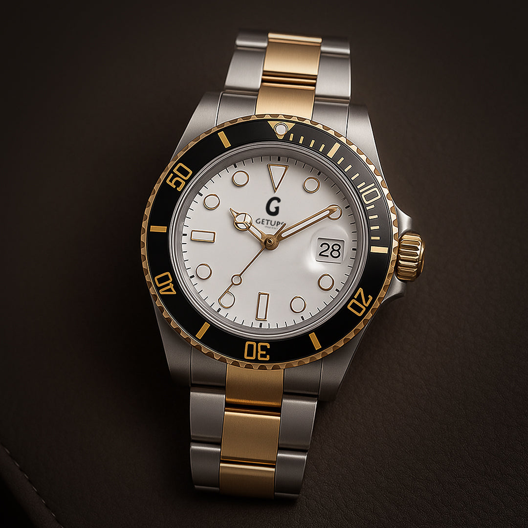 ZEVARON | Two-Tone Gents Luxury Watch by Getups