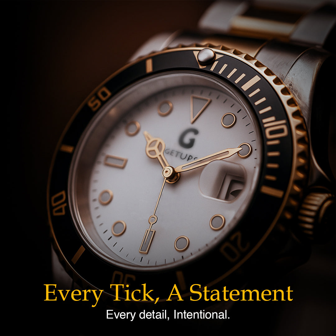 ZEVARON | Two-Tone Gents Luxury Watch by Getups