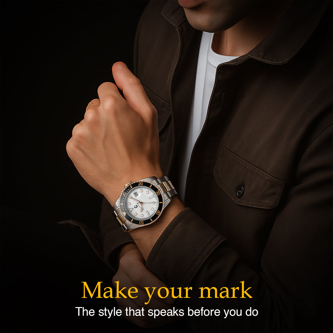 ZEVARON | Two-Tone Gents Luxury Watch by Getups