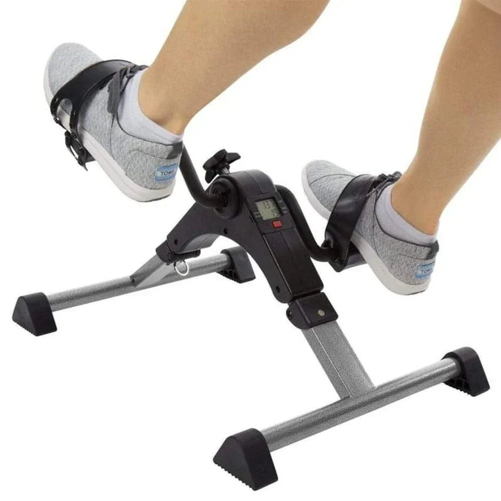 Foldable Mini Exercise Bike with LCD Display – Arm & Leg Pedaler for Home Gym & Weight Loss - Getups.pk