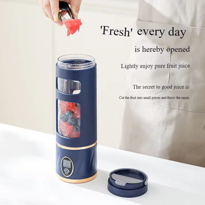 Portable Mini Juicer Blender 450ml – USB Rechargeable
