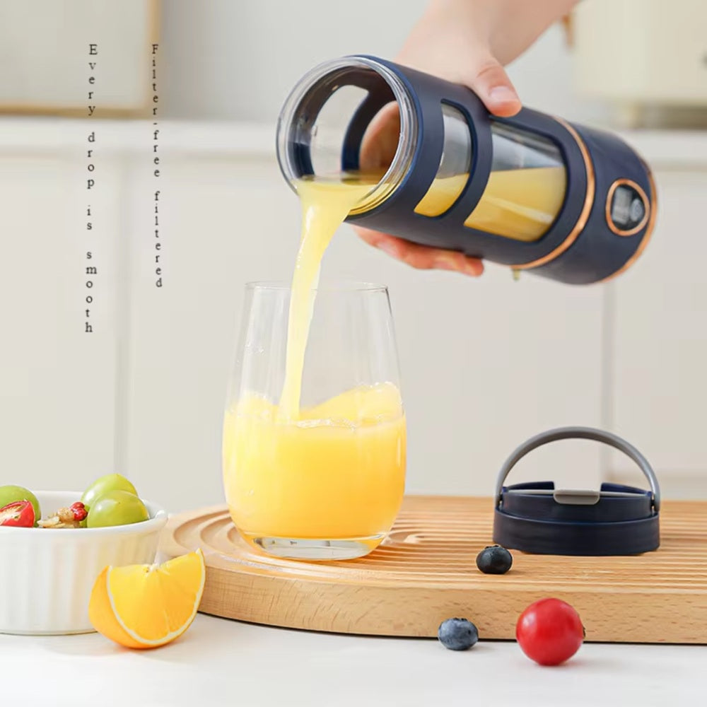 Portable Mini Juicer Blender 450ml – USB Rechargeable