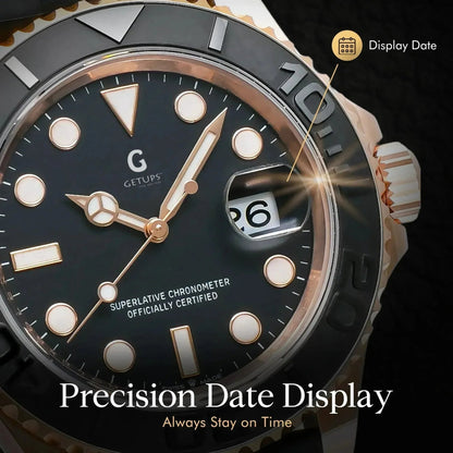 Luxury Men’s Watch — Shockproof | Adjustable Strap | Stainless Steel - Getups.pk