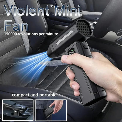 Multifunctional Mini Air Blower & Vacuum Cleaner | Compact & Powerful 2 - in - 1 Tool for Home, Car & Electronics - Getups.pk