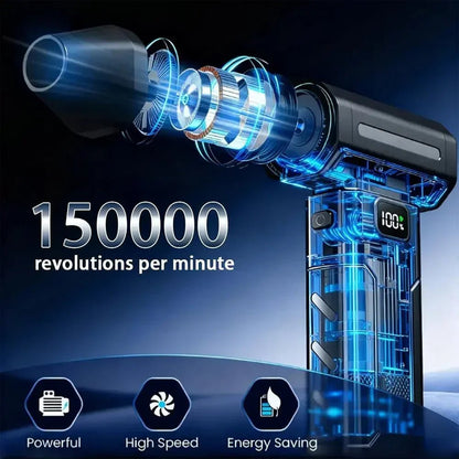 Multifunctional Mini Air Blower & Vacuum Cleaner | Compact & Powerful 2 - in - 1 Tool for Home, Car & Electronics - Getups.pk