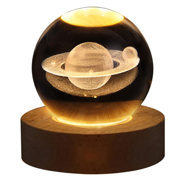 3D Crystal Ball Lamp – Moon Lamp